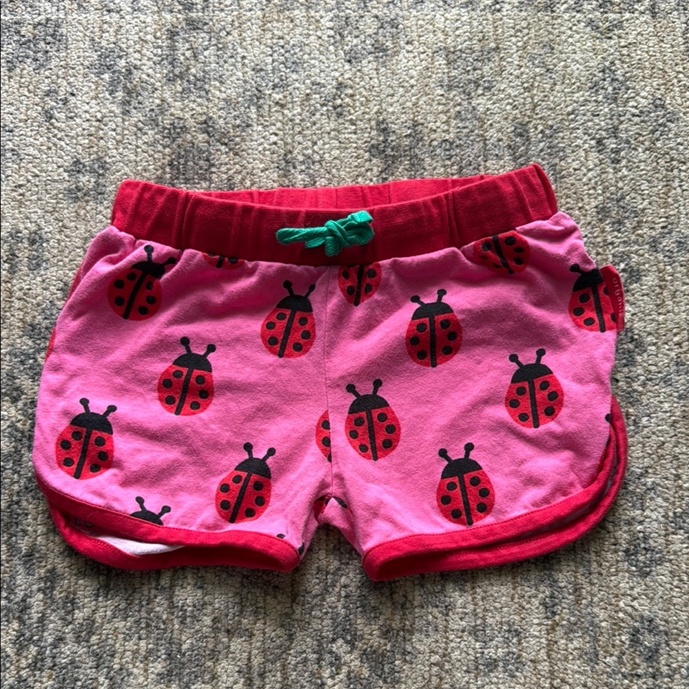 Charming Pink Ladybug Kids Shorts
